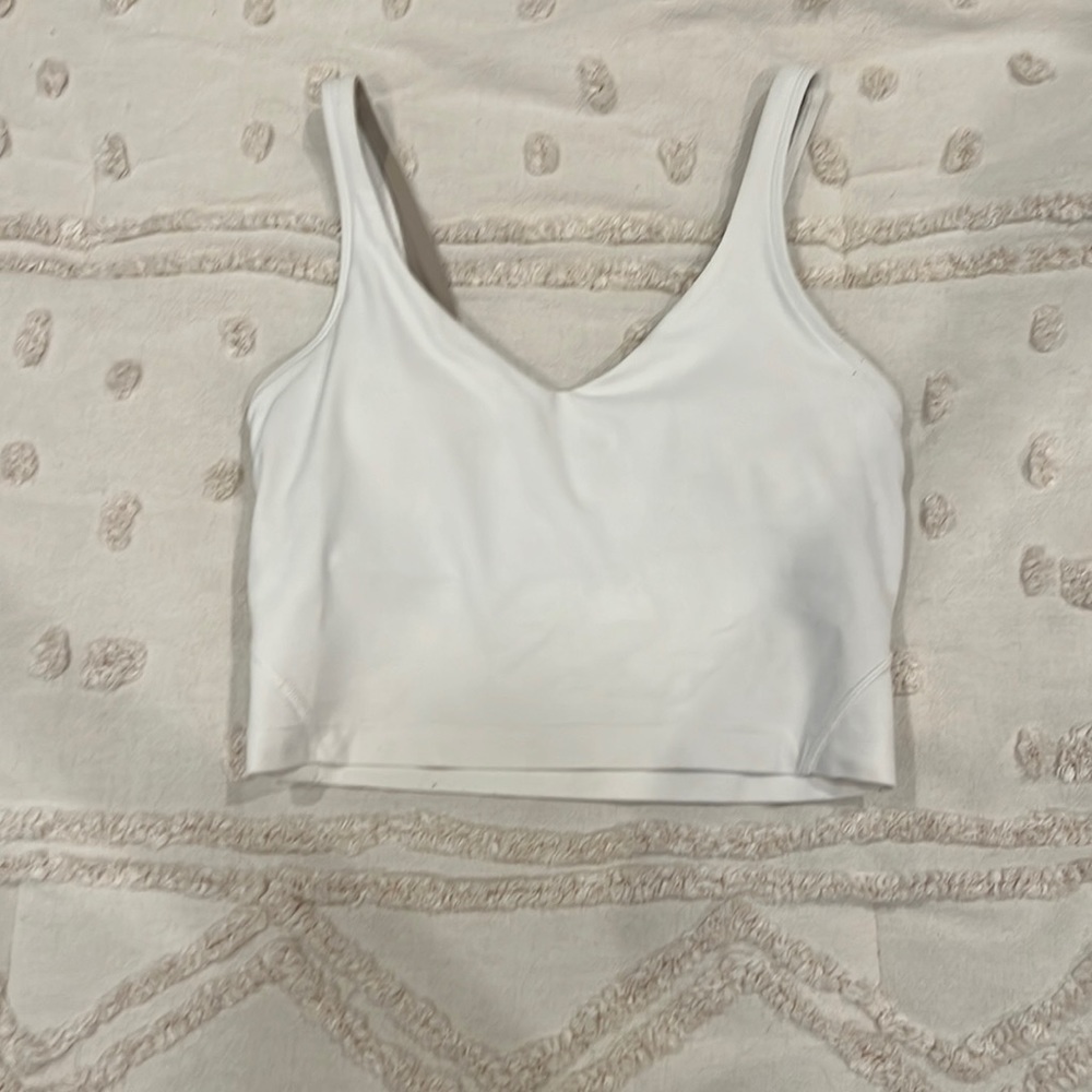 lululemon white size 4 align tank